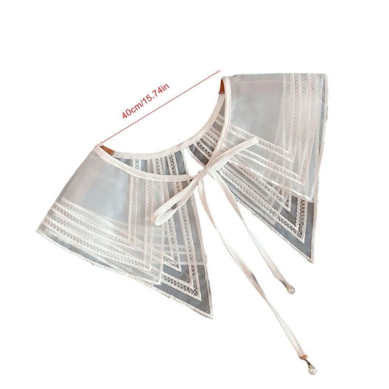 False Collar Embroidery Collar Double-layer Tulle See Through Neckline Collar Easy To Wear Detachable Collar Drop Shipping
False Collar Embroidery Collar Double-layer Tulle See Through Neckline Collar Easy To Wear Detachable Collar Drop Shipping