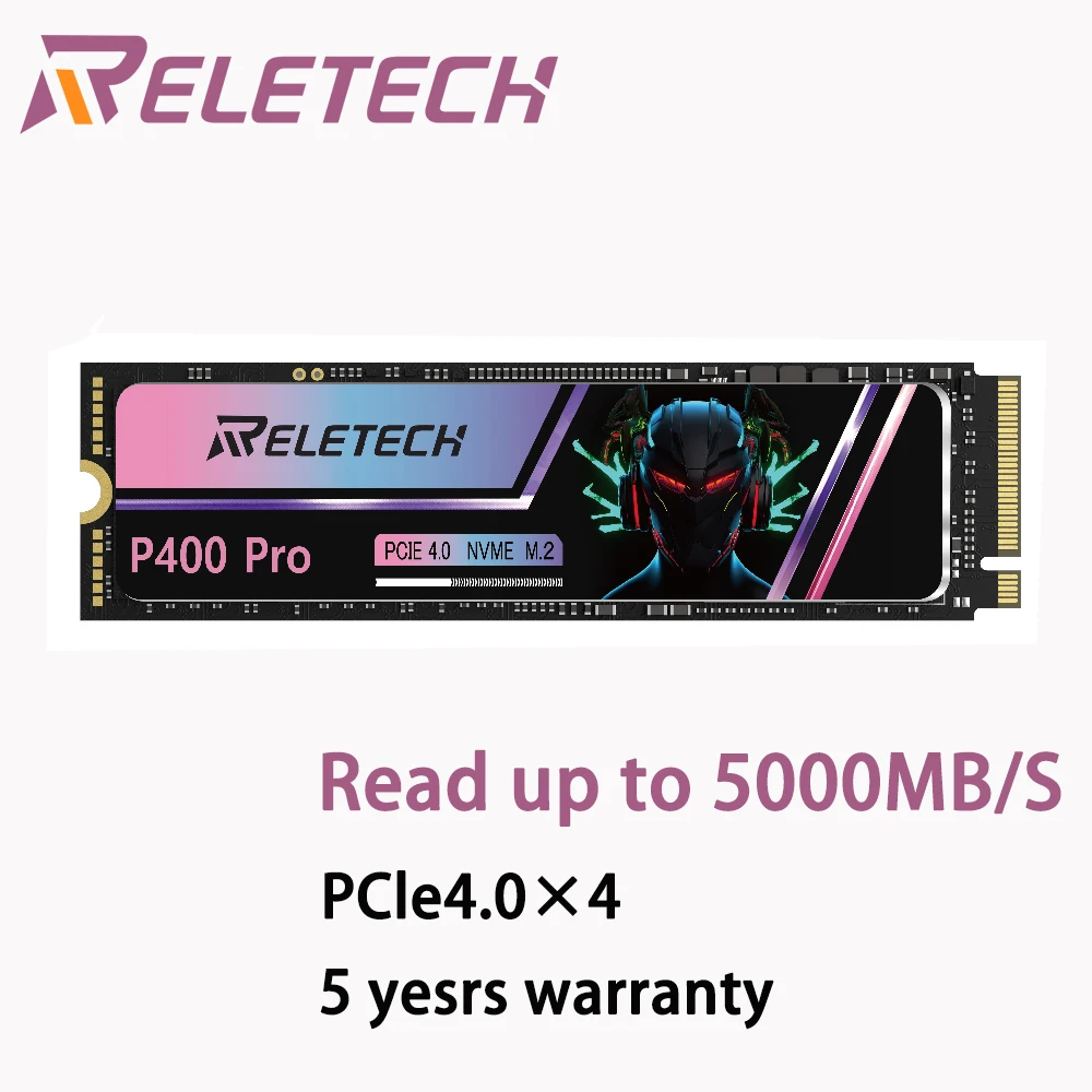 Reletech SSD M2 NVMe 1ТБ 2ТБ PCIe3.0 M.2 2280 Внутренний жесткий диск PHISON контроллер Твердотельный накопитель с кэшем DRAM для ноутбука и настольного компьютера.