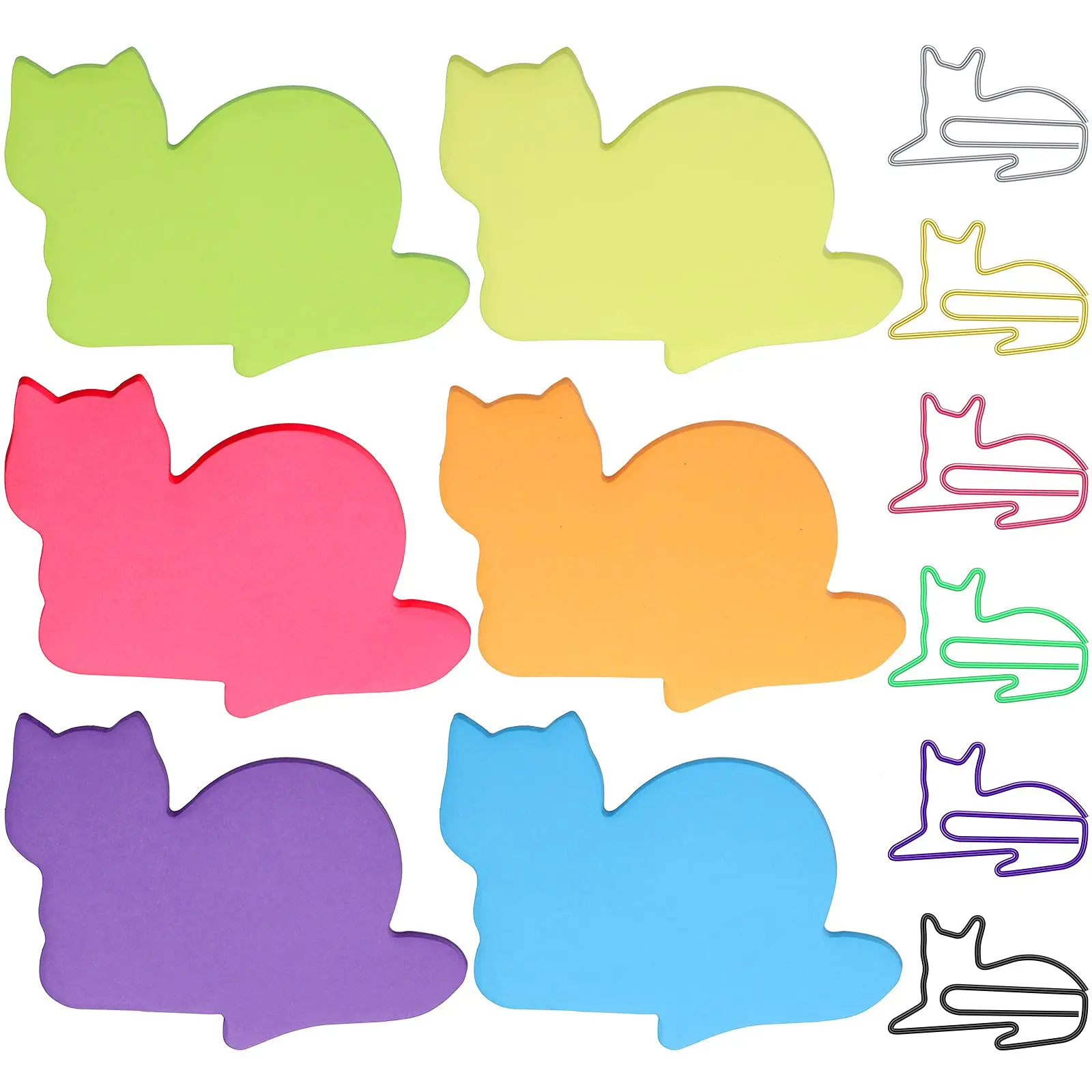 B-SHAMO 180sheets Cat Sticky Notes &10pcs Cat Paper Clips Funny Gift Office School Supplies Stationery for Cat Lovers Women Kids
B-SHAMO 180sheets Cat Sticky Notes &10pcs Cat Paper Clips Funny Gift Office School Supplies Stationery for Cat Lovers Women Kids