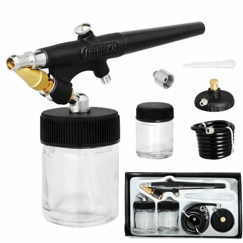 Airbrush Kit Spray Gun Dual Action Air Brush Compressor Paint Art Tool Power Hand Tools
Airbrush Kit Spray Gun Dual Action Air Brush Compressor Paint Art Tool Power Hand Tools
