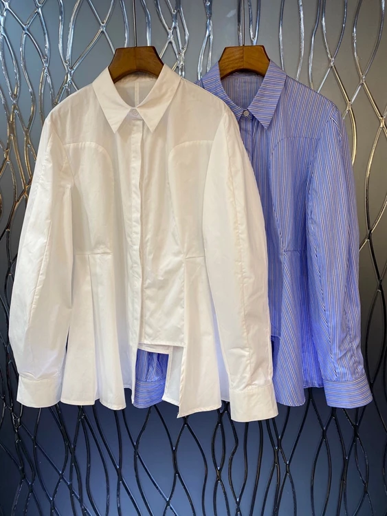 2022 new women fashion lapel solid color irregular tailoring decoration long-sleeved all-match blouse shirt 0107
2022 new women fashion lapel solid color irregular tailoring decoration long-sleeved all-match blouse shirt 0107