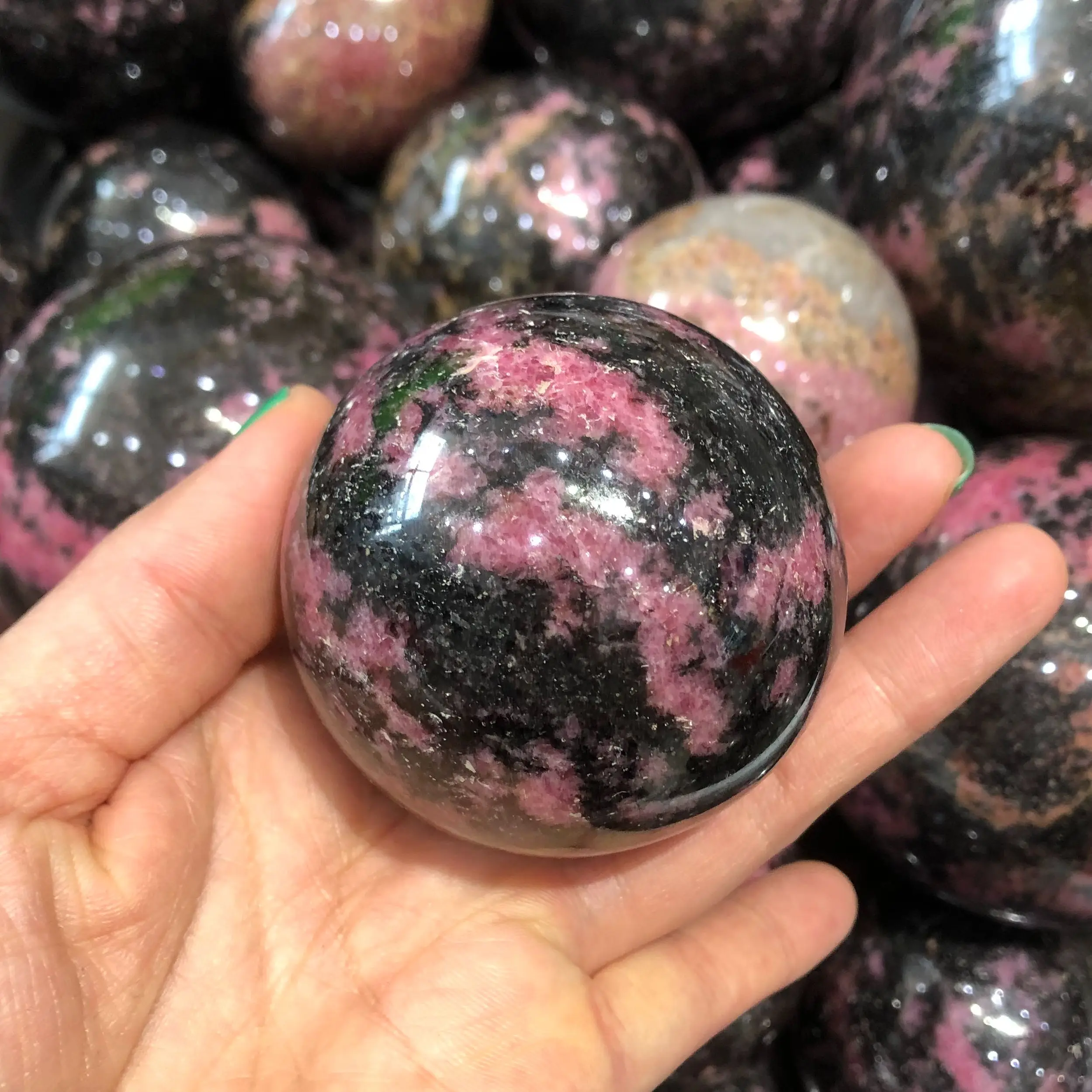 5-9CM Natural plum blossom tourmaline stone sphere specimen mineral stones ball 1pcs
5-9CM Natural plum blossom tourmaline stone sphere specimen mineral stones ball 1pcs