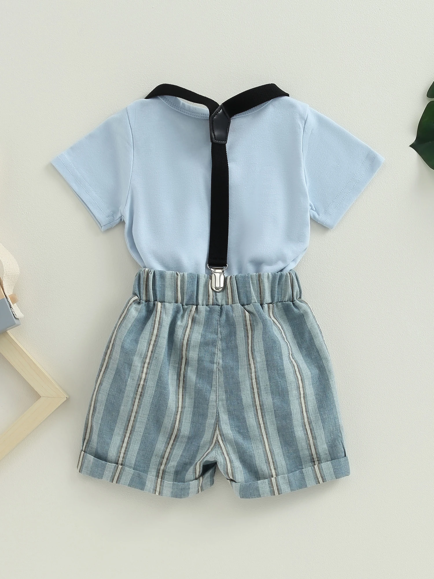 Baby Boy First Birthday Outfits Letter Print Bow Short Sleeve Crew Neck Romper Stripe Suspender Shorts 2Pcs Clothes Set (Light
Baby Boy First Birthday Outfits Letter Print Bow Short Sleeve Crew Neck Romper Stripe Suspender Shorts 2Pcs Clothes Set (Light