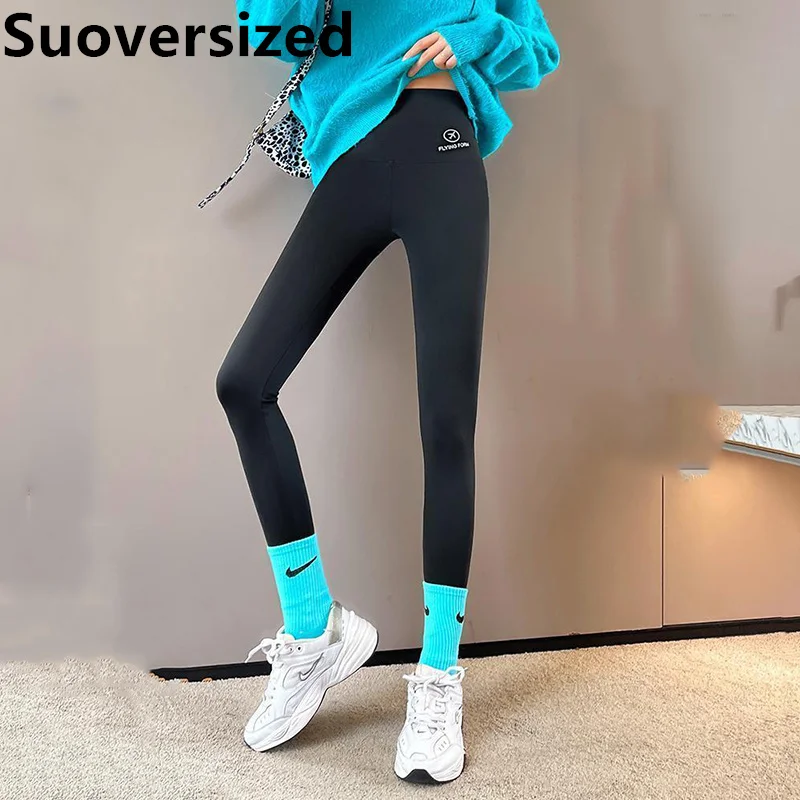 Korean High Waist Spring Fall Thin Shark Pants For Women Casual Stretch Black Bottomed Leggings Slim All Match Yoga Trousers New
Korean High Waist Spring Fall Thin Shark Pants For Women Casual Stretch Black Bottomed Leggings Slim All Match Yoga Trousers New