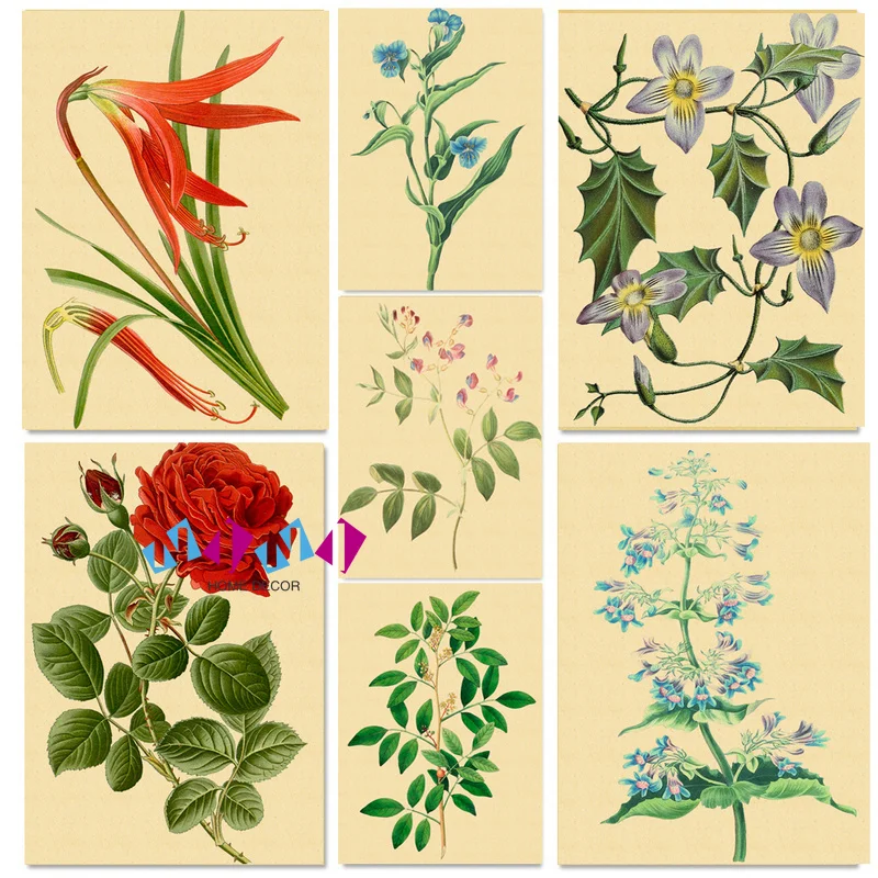 Classic Minimalist Flower Kraft Paper Poster Retro Flora Art Wall Nordic Pictures Living Room Home Decoration Wall Stickers
Classic Minimalist Flower Kraft Paper Poster Retro Flora Art Wall Nordic Pictures Living Room Home Decoration Wall Stickers