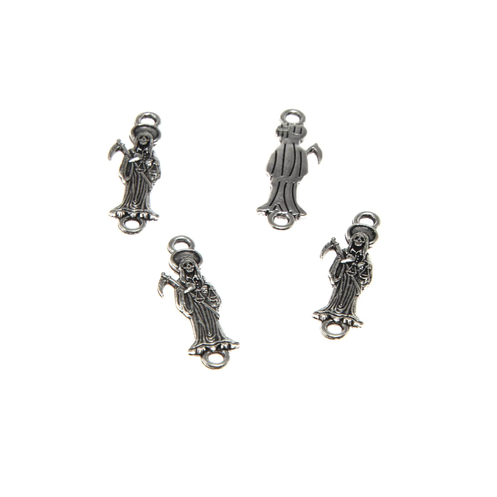 Set of 30 Pieces, DIY Jewelry: Grim Reaper Pendant Antique Silver Charm 2.5x0.75cm Deaththemed
Set of 30 Pieces, DIY Jewelry: Grim Reaper Pendant Antique Silver Charm 2.5x0.75cm Deaththemed