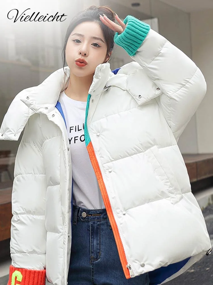 Новинка 2023, зимние женские парки, куртки, свободное утепленное пальто с капюшоном и подкладкой, вязаное сращенное Женское зимнее пальто, верхняя одежда
Новинка 2023, зимние женские парки, куртки, свободное утепленное пальто с капюшоном и подкладкой, вязаное сращенное Женское зимнее пальто, верхняя одежда