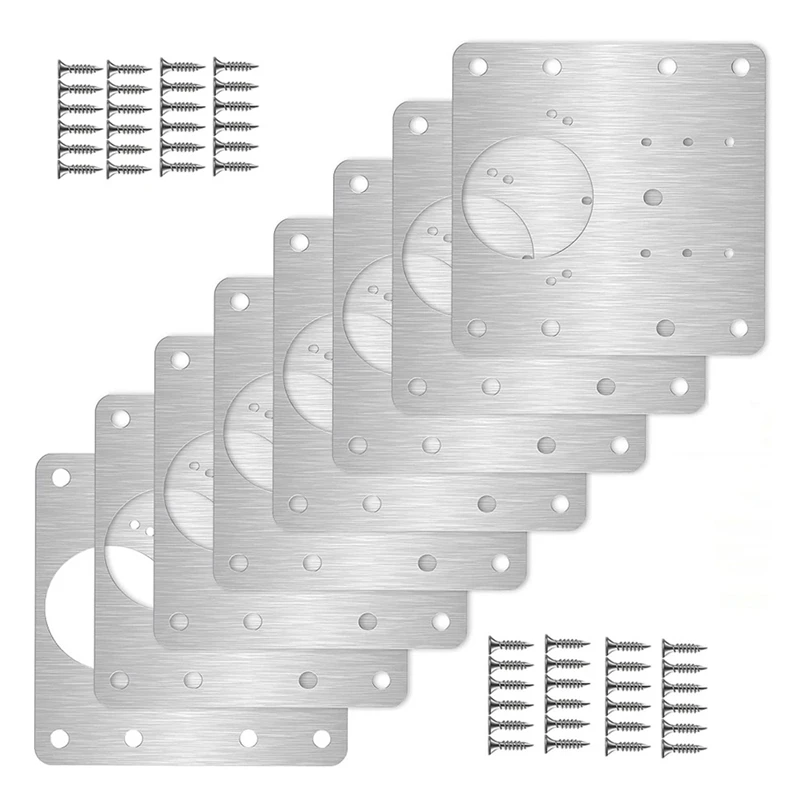 8PCS Cabinet Hinge Repair Plate Resistant Stainless Steel Furniture Mounted Plate Cabinet Door Hinges Repair Mount Tool
8PCS Cabinet Hinge Repair Plate Resistant Stainless Steel Furniture Mounted Plate Cabinet Door Hinges Repair Mount Tool
