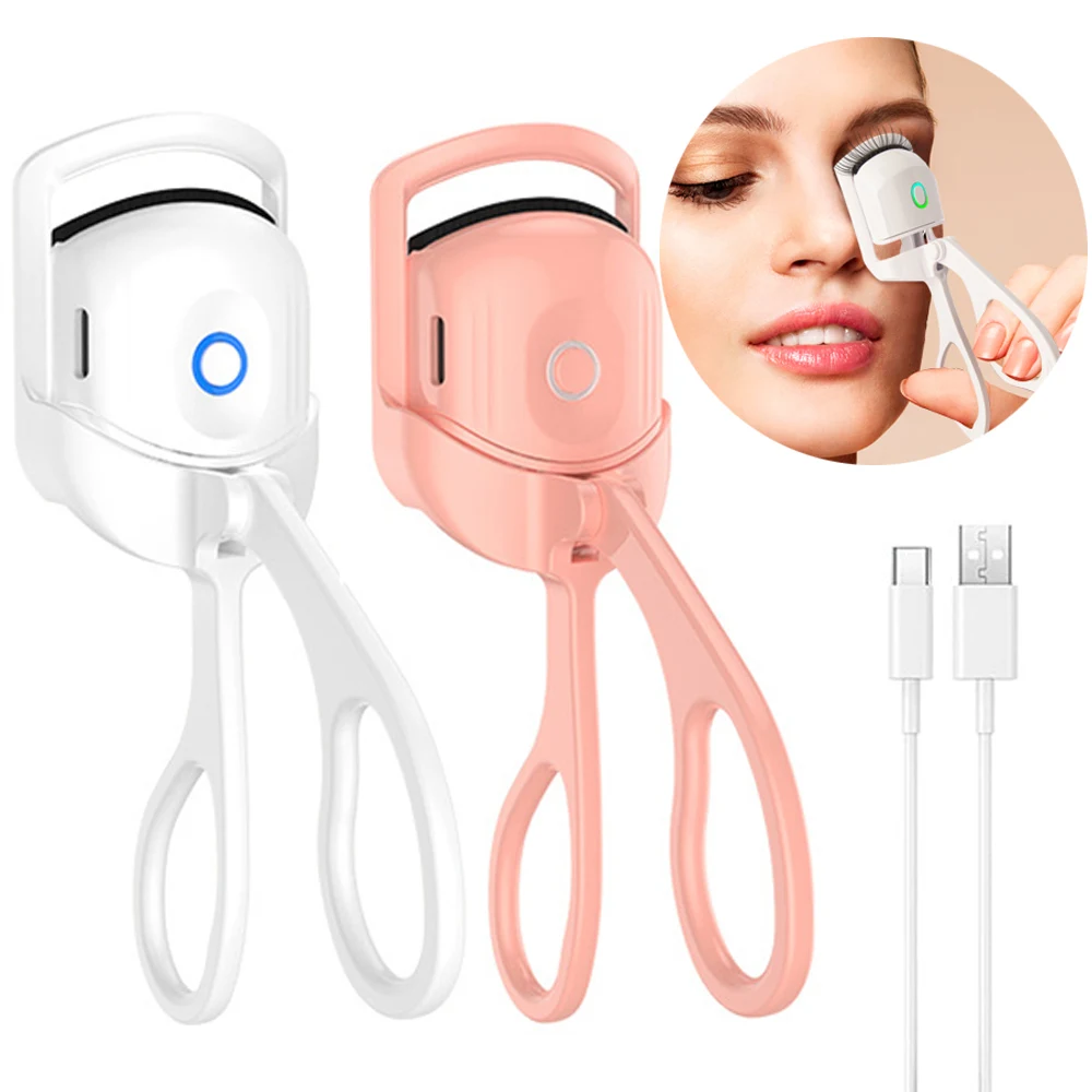 

Electric Heated Eyelash Curlers Rechargeable Electric Eye Lash Curler Natural Curling Eye Lashes for Long Lasting Makeup Tools