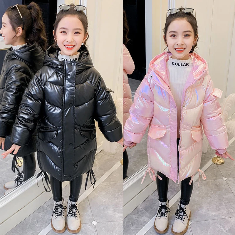 New Winter Jackets For Girls Coat Waterproof Shiny Hooded Children Outerwear Clothing 4 6 8 10 12 Years Kids Long Parka Snowsuit
New Winter Jackets For Girls Coat Waterproof Shiny Hooded Children Outerwear Clothing 4 6 8 10 12 Years Kids Long Parka Snowsuit