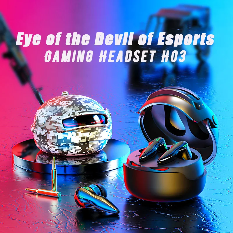H03 TWS Bluetooth Headset New 3D Helmet Gaming Headset Type Ultra-long Battery Life Standby Non-inductive Delay Esports Music
H03 TWS Bluetooth Headset New 3D Helmet Gaming Headset Type Ultra-long Battery Life Standby Non-inductive Delay Esports Music
