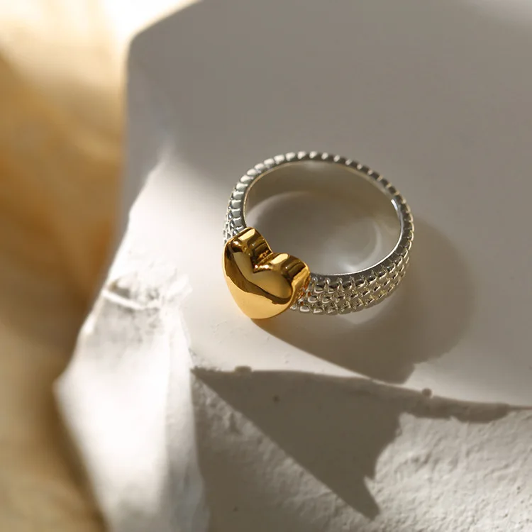 Brass 2 Tone Heart Solid Rings Women Jewelry Punk Style Designer Club Cocktail Party Gown Amazing Gift Trendy Boho Korean Japan
Brass 2 Tone Heart Solid Rings Women Jewelry Punk Style Designer Club Cocktail Party Gown Amazing Gift Trendy Boho Korean Japan