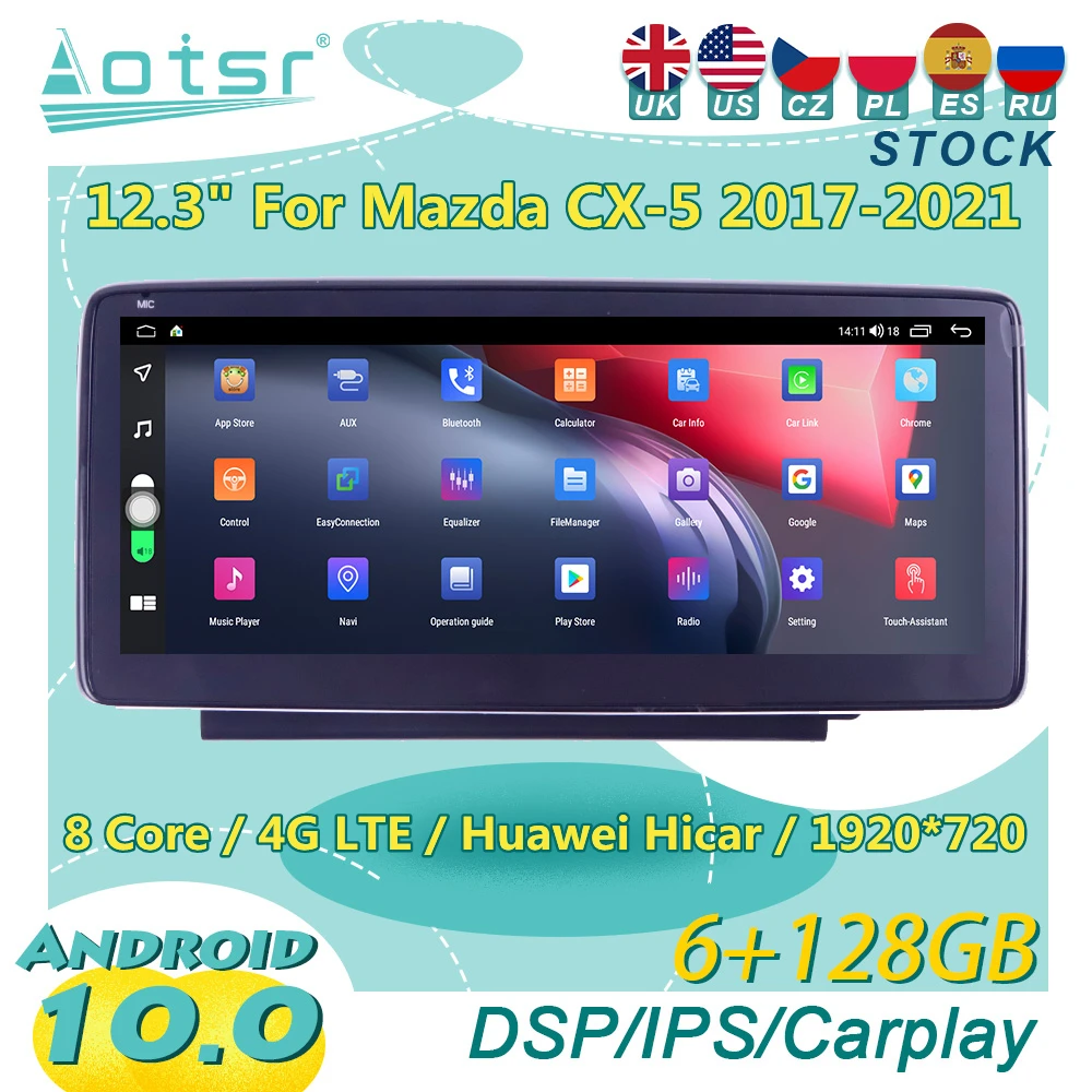 12.3" For Mazda CX-5 2017 - 2021 Android Car Radio Stereo Receiver Autoradio GPS Navigation Multimedia Player Head Unit Screen
12.3" For Mazda CX-5 2017 - 2021 Android Car Radio Stereo Receiver Autoradio GPS Navigation Multimedia Player Head Unit Screen
