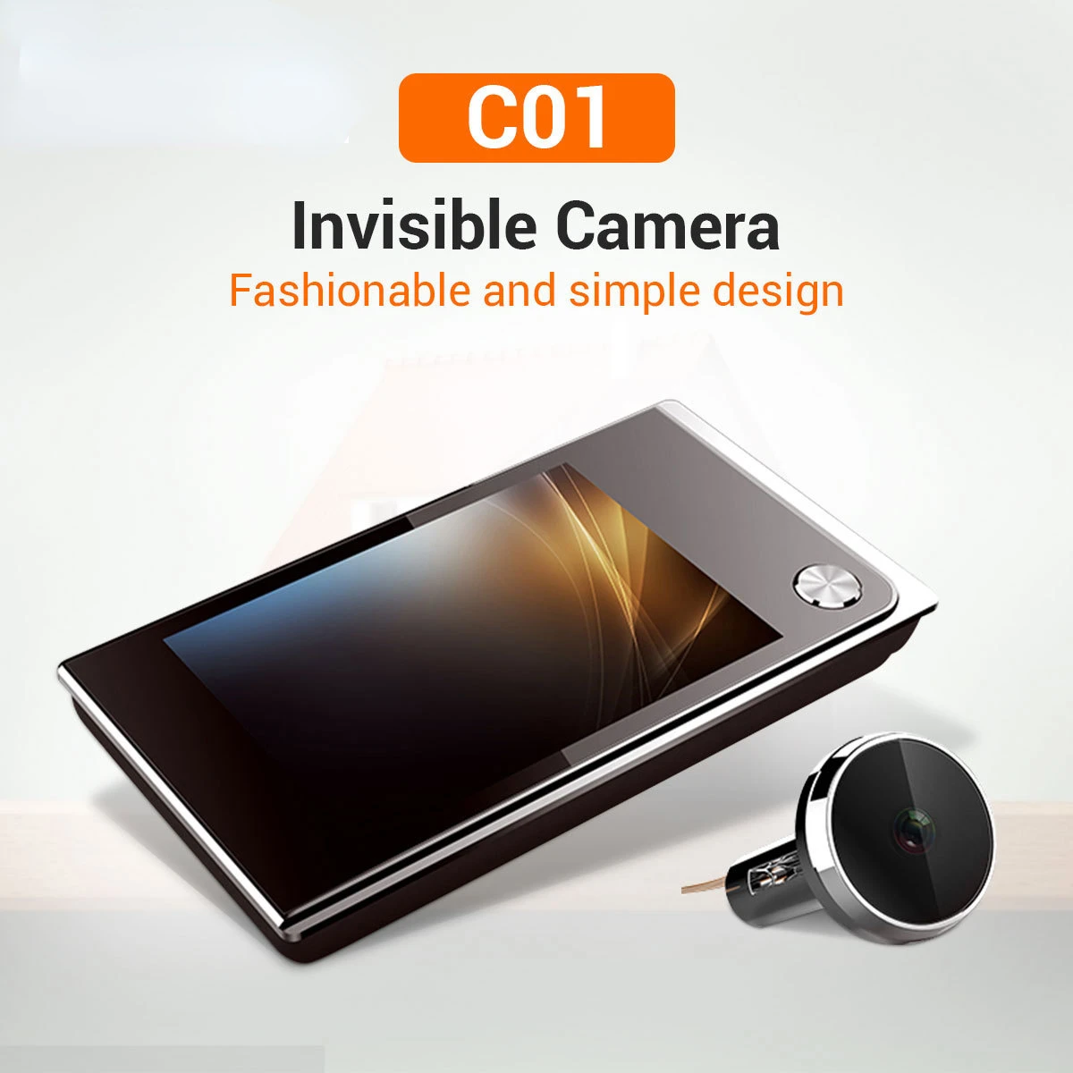 C01 3.5 inch Digital LCD 120 Degree Peephole Viewer photo visual monitoring electronic cat eye camera doorbell camera
C01 3.5 inch Digital LCD 120 Degree Peephole Viewer photo visual monitoring electronic cat eye camera doorbell camera