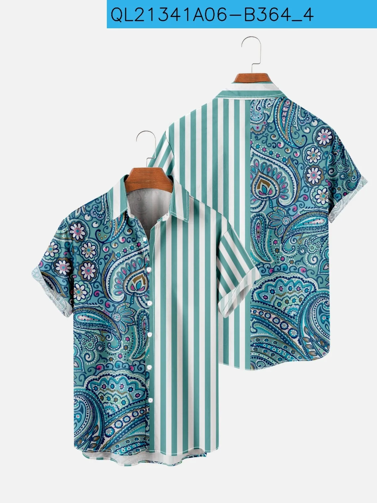 New Hawaii Men's Shirt Paisley Splicing Blue Tops Vintage y2k Style Emo Clothing Casual Cool 3D Print Pocket Shirt
New Hawaii Men's Shirt Paisley Splicing Blue Tops Vintage y2k Style Emo Clothing Casual Cool 3D Print Pocket Shirt