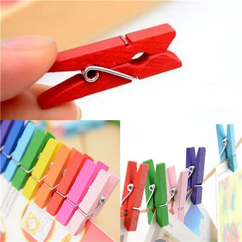 50 Pcs/lot Mini Wooden Craft Pegs Clothes Paper Photo Hanging Spring Clips Clothespins For Message Cards 25mm 35mm Mix Color
50 Pcs/lot Mini Wooden Craft Pegs Clothes Paper Photo Hanging Spring Clips Clothespins For Message Cards 25mm 35mm Mix Color
