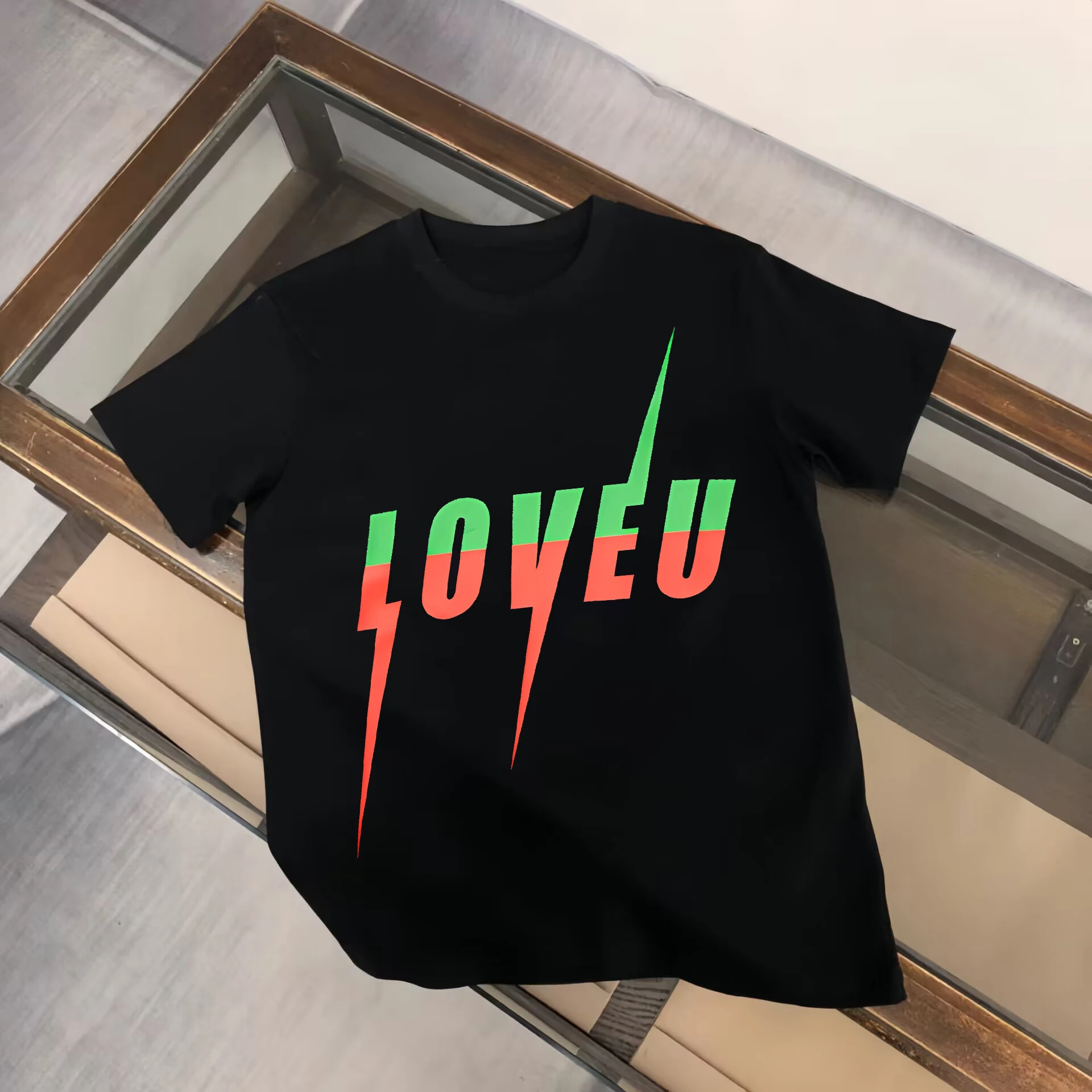 Men's Summer T-shirt Love U Letters Print 100% Pure Cotton Luxury Short Sleeve Tees Man Fashion Streetwear Y2K Tops for Male
Men's Summer T-shirt Love U Letters Print 100% Pure Cotton Luxury Short Sleeve Tees Man Fashion Streetwear Y2K Tops for Male