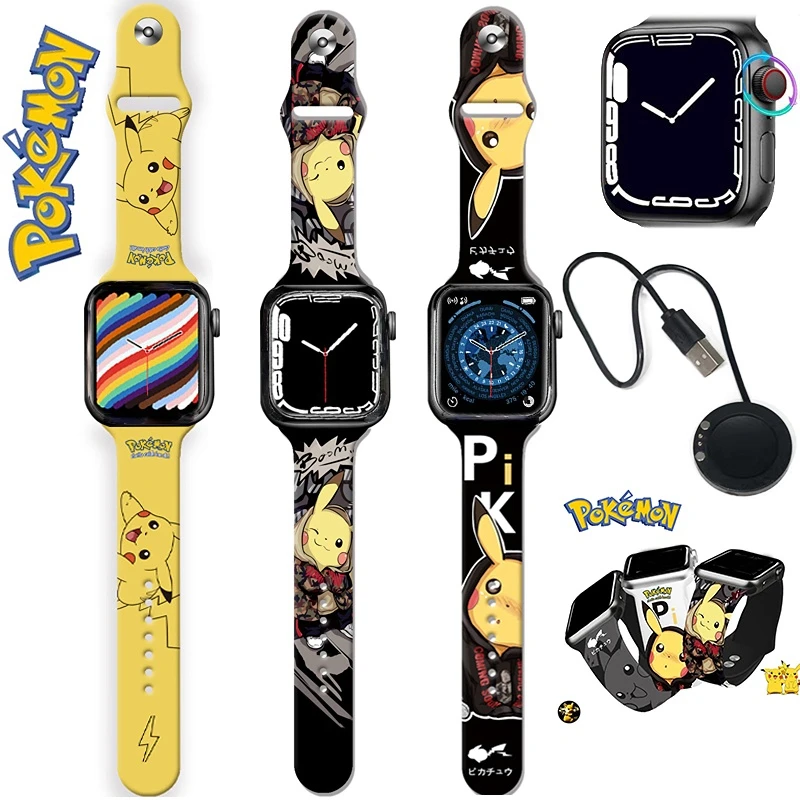 Умные часы Pokemon Pikachu, Детские Цветные Милые спортивные часы с аниме-персонажами, перезаряжаемые часы, детские подарки
Умные часы Pokemon Pikachu, Детские Цветные Милые спортивные часы с аниме-персонажами, перезаряжаемые часы, детские подарки