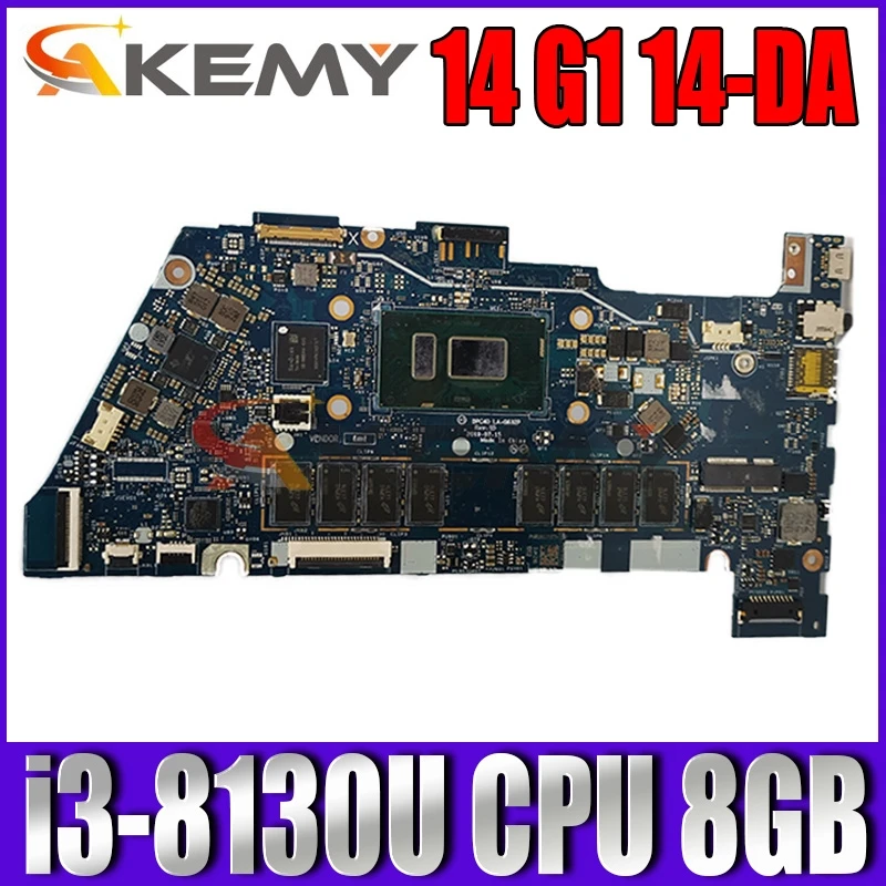 Материнская плата для ноутбука HP Chromebook x360 14 G1 14-DA SR3W0 i3-8130U CPU 8 Гб RAM L36884-001 DDR4
Материнская плата для ноутбука HP Chromebook x360 14 G1 14-DA SR3W0 i3-8130U CPU 8 Гб RAM L36884-001 DDR4