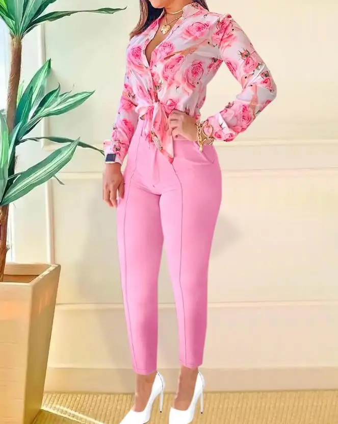 New 2023 Women's Two-Piece Set Hot Selling Stand Up Collar Rib Casual Print Top and Pants Set Temperament Commuting Style
New 2023 Women's Two-Piece Set Hot Selling Stand Up Collar Rib Casual Print Top and Pants Set Temperament Commuting Style