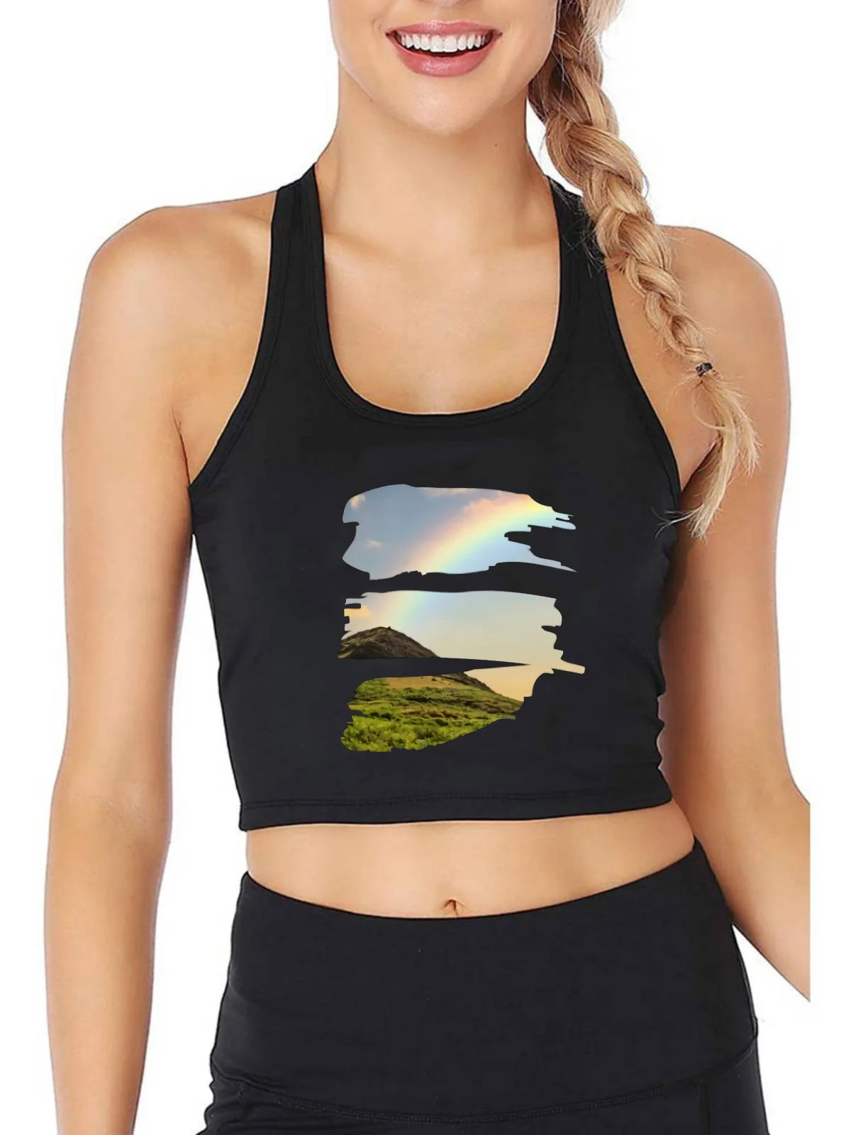 Rainbow Sky Design Breathable Slim Fit Tank Top Nature Lover Yoga Sport Crop Tops Gym Vest Summer Camisole
Rainbow Sky Design Breathable Slim Fit Tank Top Nature Lover Yoga Sport Crop Tops Gym Vest Summer Camisole