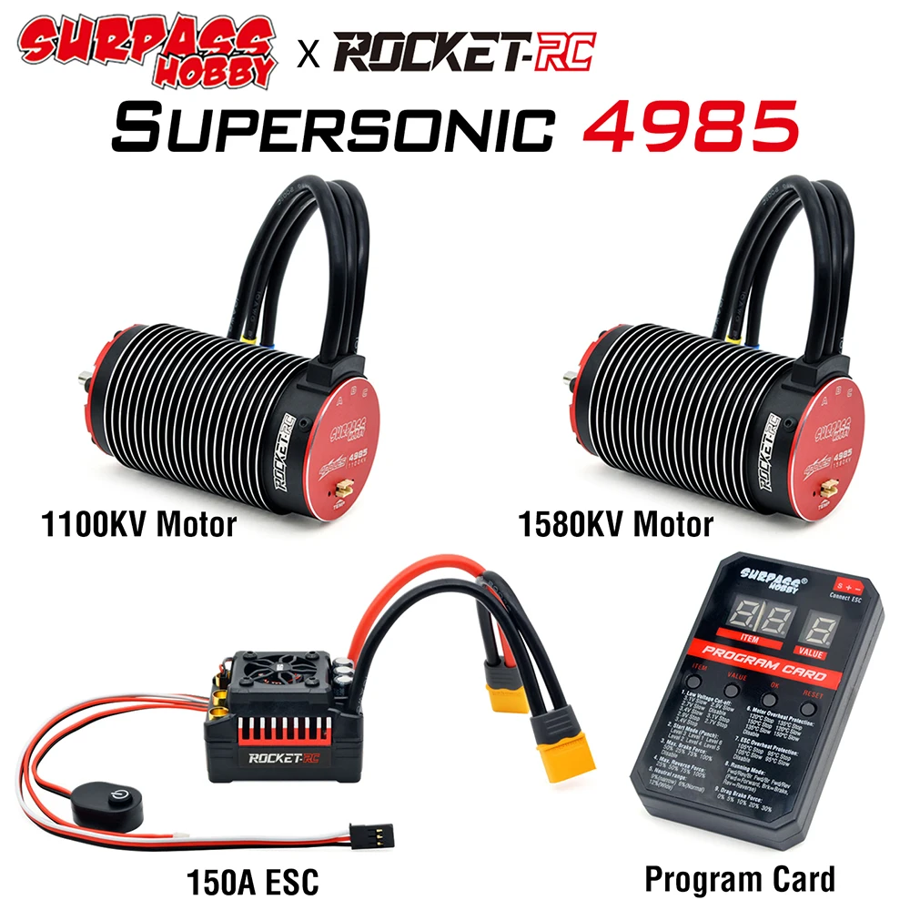 Бесщеточный двигатель SURPASSHOBBY Rocket-RC 4985 и ESC Combo 150A 2-4S для 1/6 1/7 1/8 RC Traxxas X-MAXX ARRMA Monster Truck Car
Бесщеточный двигатель SURPASSHOBBY Rocket-RC 4985 и ESC Combo 150A 2-4S для 1/6 1/7 1/8 RC Traxxas X-MAXX ARRMA Monster Truck Car