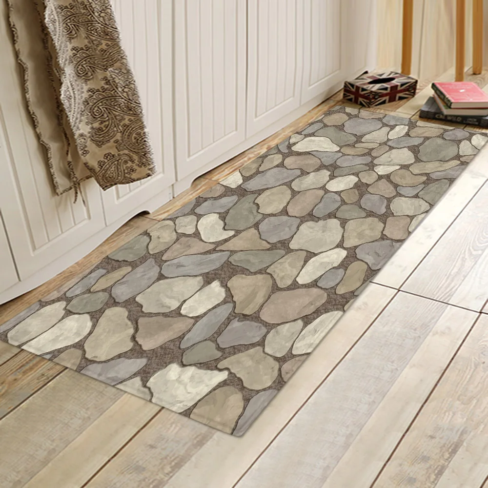 Kitchen and bathroom anti-skid decoration carpet Home entrance carpet Bedroom floor decoration Stone wall 3D printed floor mat
Kitchen and bathroom anti-skid decoration carpet Home entrance carpet Bedroom floor decoration Stone wall 3D printed floor mat