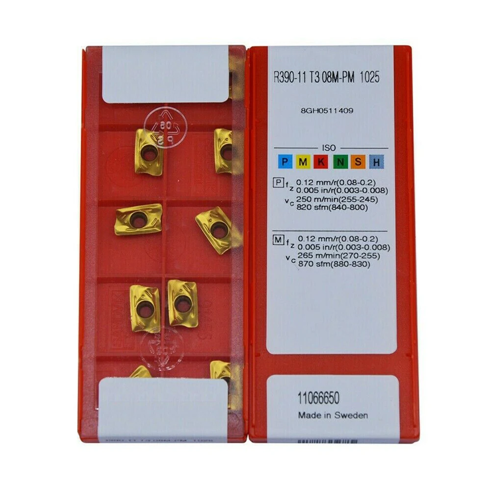 10pcs R390-11T308M-PM 1025 Blade Carbide High Grip Strength Metal Cnc Mechanical Lathe Insert Turning Cutter Woodworking Tools
10pcs R390-11T308M-PM 1025 Blade Carbide High Grip Strength Metal Cnc Mechanical Lathe Insert Turning Cutter Woodworking Tools