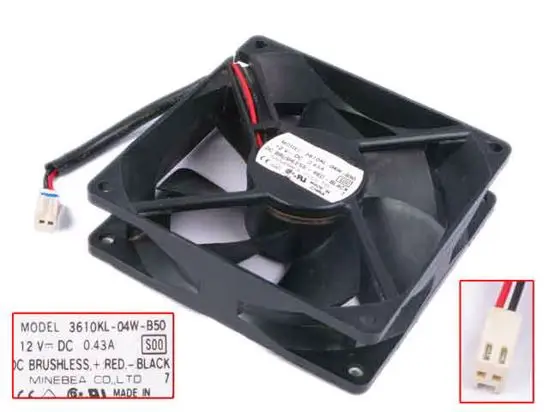 NMB-MAT 3610KL-04W-B50 S00 DC 12V 0.43A 92x92x25mm 2-Wire Server Cooling Fan
NMB-MAT 3610KL-04W-B50 S00 DC 12V 0.43A 92x92x25mm 2-Wire Server Cooling Fan