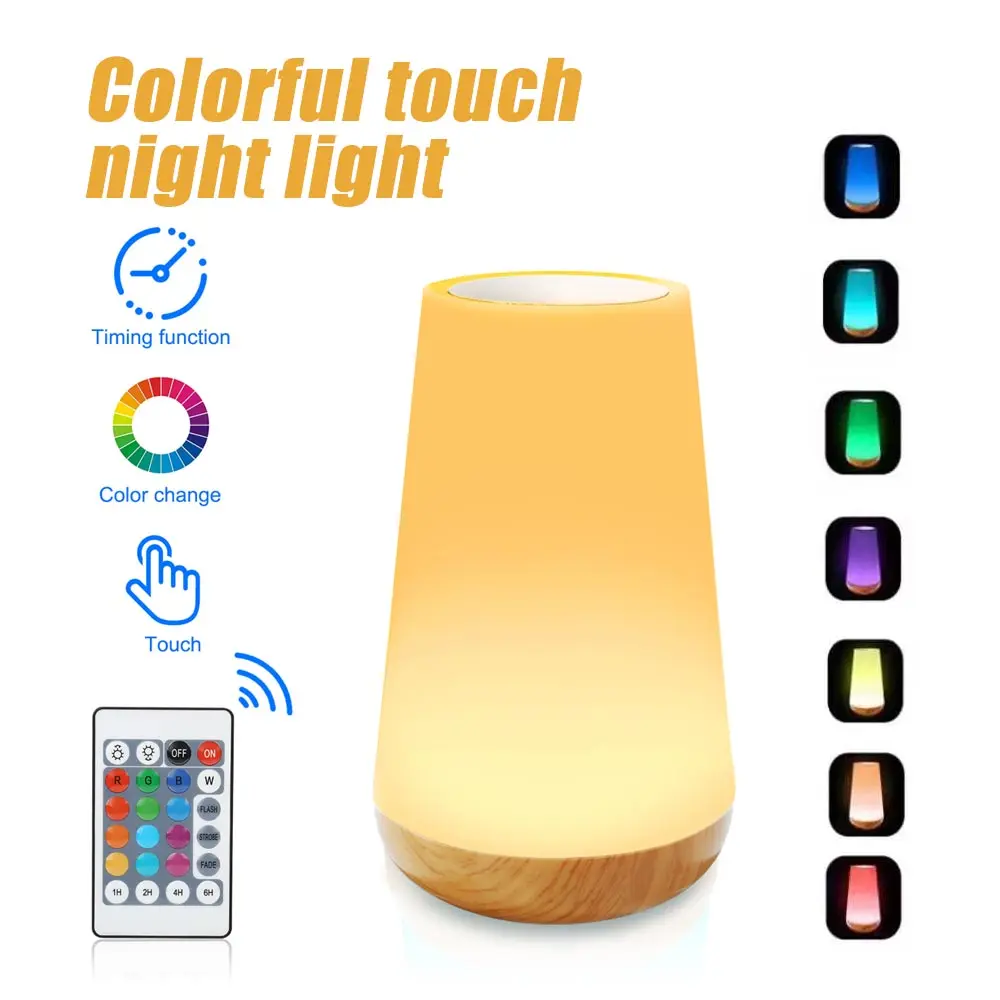 Portable Touch Lamp USB Charging Touch Pat Light Colorful LED Night Light Bedside Table Sensor Lamp For Bedroom Office Hallways
Portable Touch Lamp USB Charging Touch Pat Light Colorful LED Night Light Bedside Table Sensor Lamp For Bedroom Office Hallways
