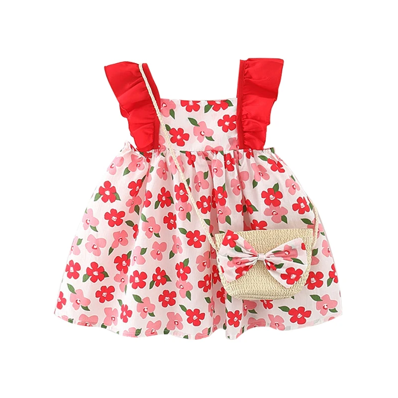 2Piece Toddler Summer Clothes Set Newborn Baby Dresses Korean Cute Sleeveless Cotton Flowers Infant Princess Dress+Bag BC014-1
2Piece Toddler Summer Clothes Set Newborn Baby Dresses Korean Cute Sleeveless Cotton Flowers Infant Princess Dress+Bag BC014-1