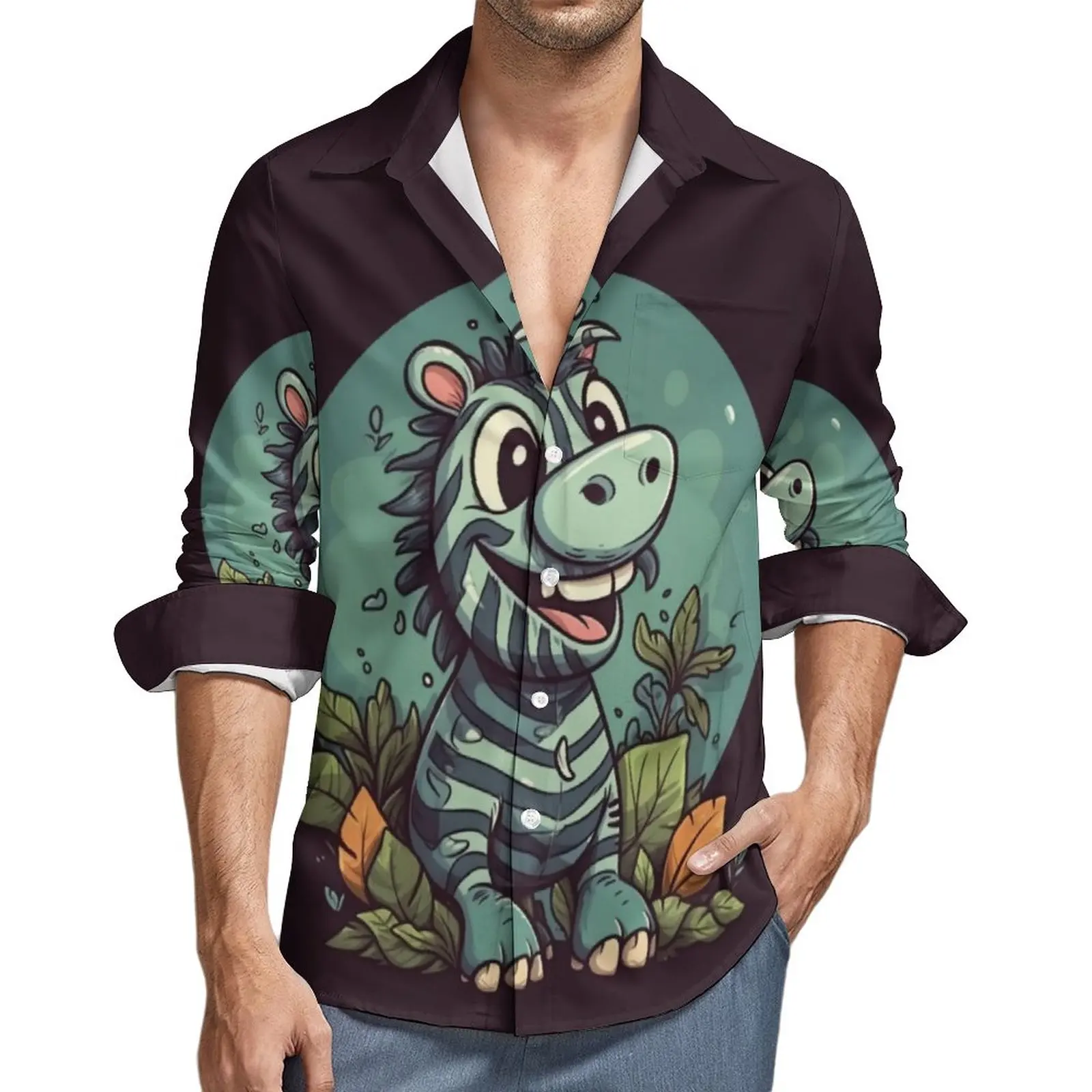 Zebra Shirt Male Cartoon Nature Style Casual Shirts Autumn Streetwear Custom Blouses Long Sleeve Retro Oversized Clothing Gift
Zebra Shirt Male Cartoon Nature Style Casual Shirts Autumn Streetwear Custom Blouses Long Sleeve Retro Oversized Clothing Gift