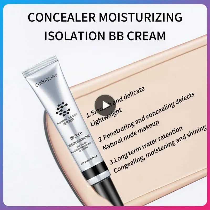 

30ml Isolating Cream Moisturizing Makeup Primer Concealer BB Cream Natural Long Lasting Liquid Foundation Brightening Skin Tone