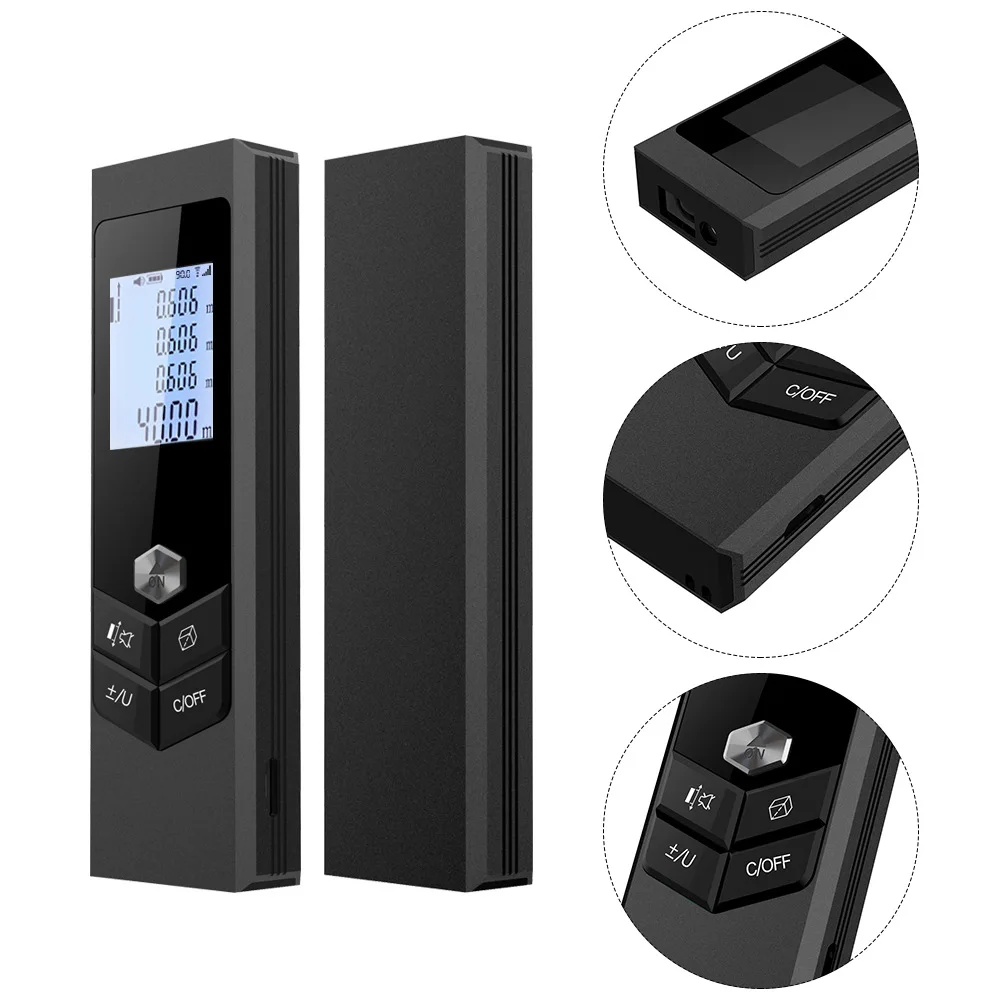 Laser Measurement Pocket Mini Aluminum Alloy USB Charging 40m Handheld Laser Rangefinder High Precision Rangefinder
Laser Measurement Pocket Mini Aluminum Alloy USB Charging 40m Handheld Laser Rangefinder High Precision Rangefinder