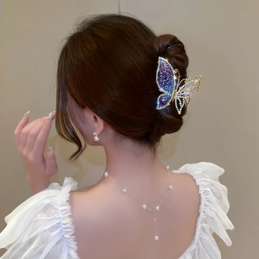 Elegant Delicate Hairpin Metal Hair Clips Women Headwear Butterfly Hair Claw Hair Accessories 
Elegant Delicate Hairpin Metal Hair Clips Women Headwear Butterfly Hair Claw Hair Accessories