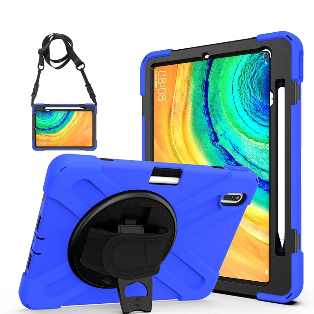 Чехол для Huawei MatePad Pro, 10,8 дюйма, 2019 дюйма, яркий, противоударный, безопасный для детей, ПК + силиконовая подставка, наплечный ремень, чехол
Чехол для Huawei MatePad Pro, 10,8 дюйма, 2019 дюйма, яркий, противоударный, безопасный для детей, ПК + силиконовая подставка, наплечный ремень, чехол