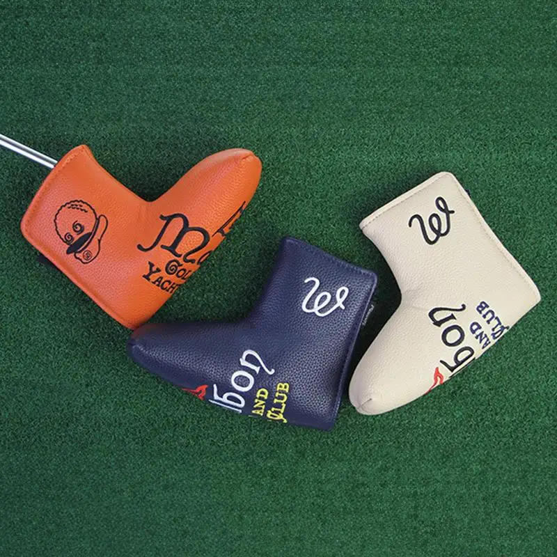 Magnetic Closure Golf Putter Cover Golf Club Head Protector Covers PU Leather Golf Club Iron Head Cover Golfs Putter Headcover
Magnetic Closure Golf Putter Cover Golf Club Head Protector Covers PU Leather Golf Club Iron Head Cover Golfs Putter Headcover