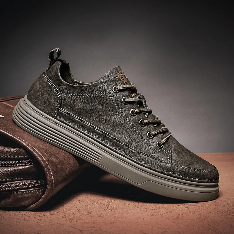 2022 Autumn and Winter New Black Texture Daily Small Leather Shoes Men's Shoes Low-top Breathable All-match Sports Casual Shoes
2022 Autumn and Winter New Black Texture Daily Small Leather Shoes Men's Shoes Low-top Breathable All-match Sports Casual Shoes