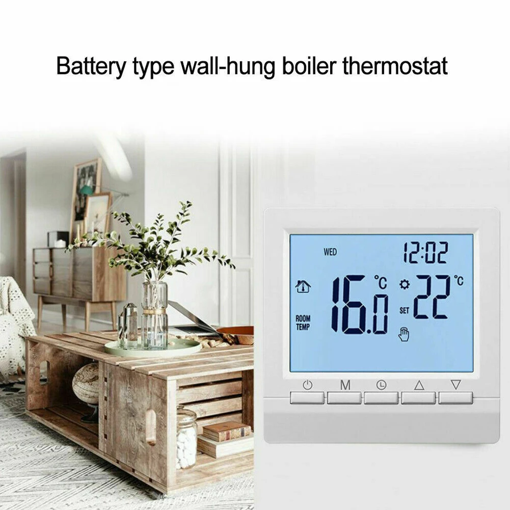 Smart Digital LCD Indoor Thermostat Room Underfloor Heating Touch Screen For Gas Boiler Electric Temperature Controller
Smart Digital LCD Indoor Thermostat Room Underfloor Heating Touch Screen For Gas Boiler Electric Temperature Controller