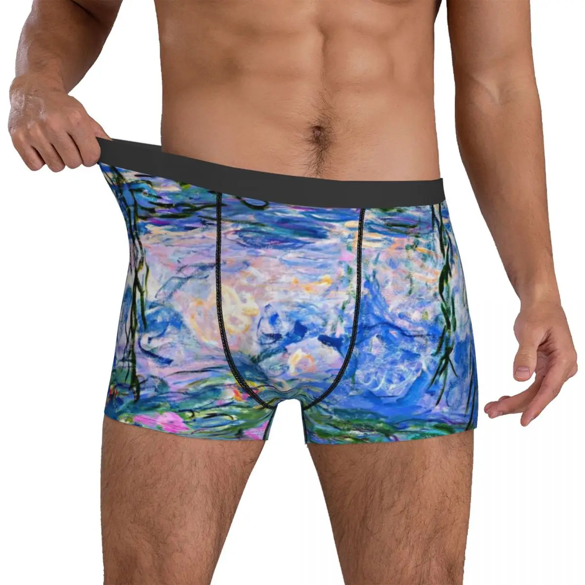 Purple Floral Design Underwear Claude Monet Famous Painting Plain Underpants Customs Boxer Brief 3D Pouch Plus Size Boxer Shorts
Purple Floral Design Underwear Claude Monet Famous Painting Plain Underpants Customs Boxer Brief 3D Pouch Plus Size Boxer Shorts