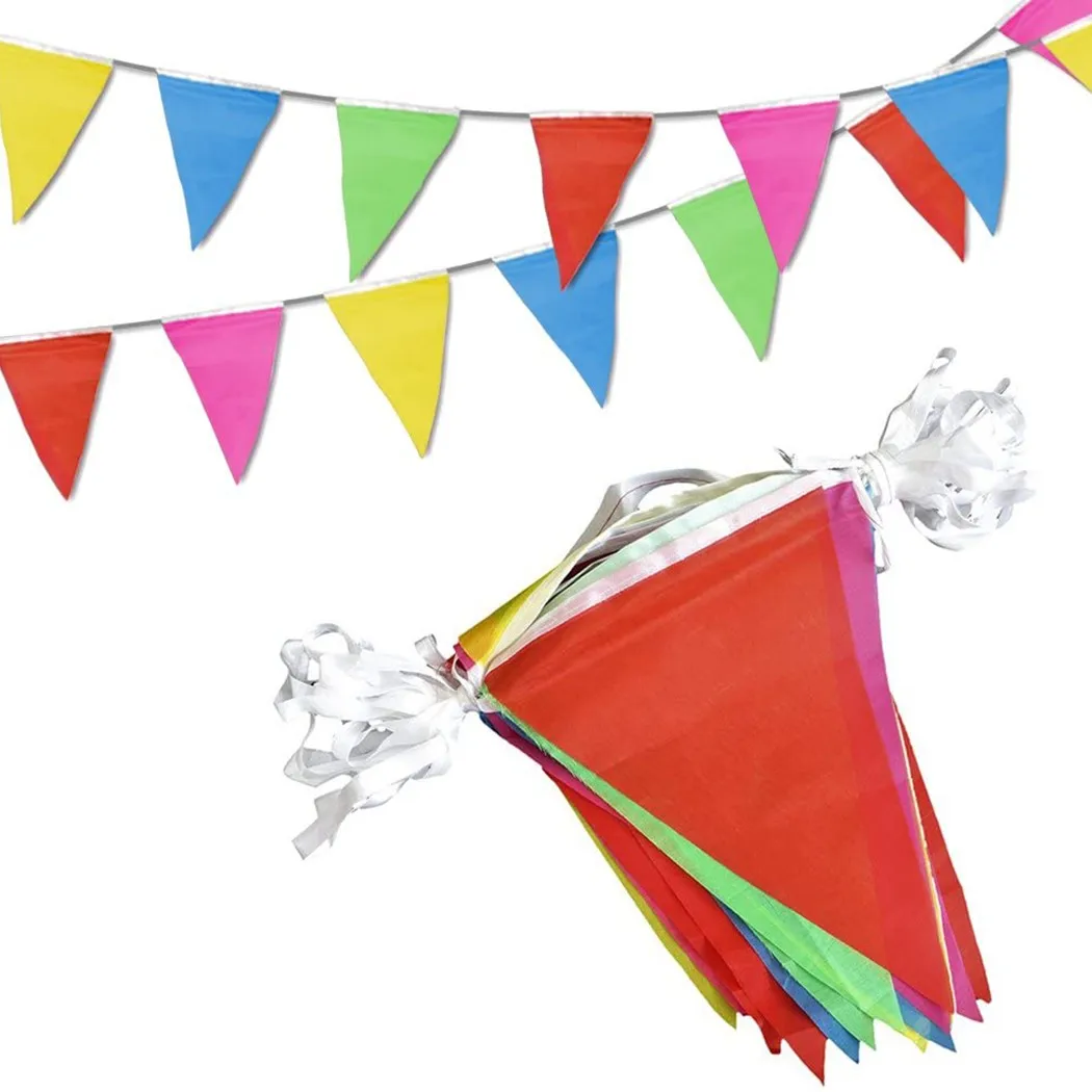 50 Meters 100 Flags Multi Colour Triangle Flags Pennant Flags Festival Wedding Party Holiday Home Garden Decor
50 Meters 100 Flags Multi Colour Triangle Flags Pennant Flags Festival Wedding Party Holiday Home Garden Decor
