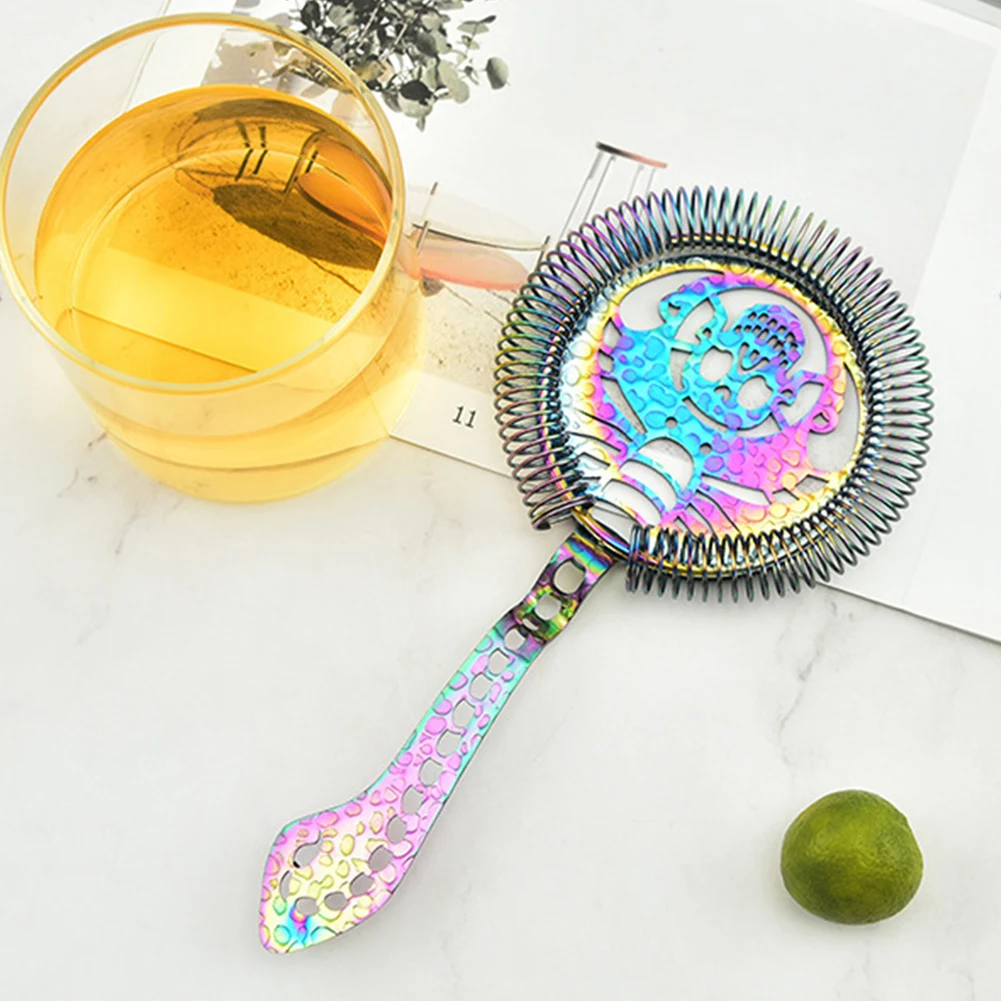 Black/Gold Strainer Stainless Steel 6Color Bar Strainers Silver/Rose Gold Strainer Cocktail Professional Bar Tools
Black/Gold Strainer Stainless Steel 6Color Bar Strainers Silver/Rose Gold Strainer Cocktail Professional Bar Tools
