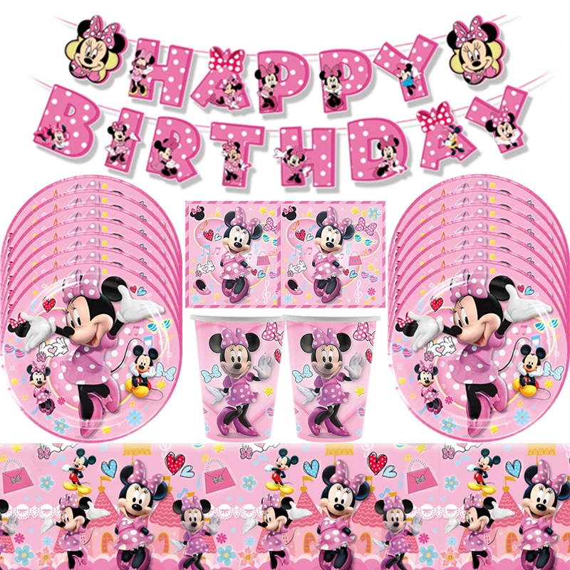 Minnie Mouse Theme Birthday Party Decoration Baby Shower Supplies Balloons Cup Plate Napkins Disposable Party Tableware
Minnie Mouse Theme Birthday Party Decoration Baby Shower Supplies Balloons Cup Plate Napkins Disposable Party Tableware