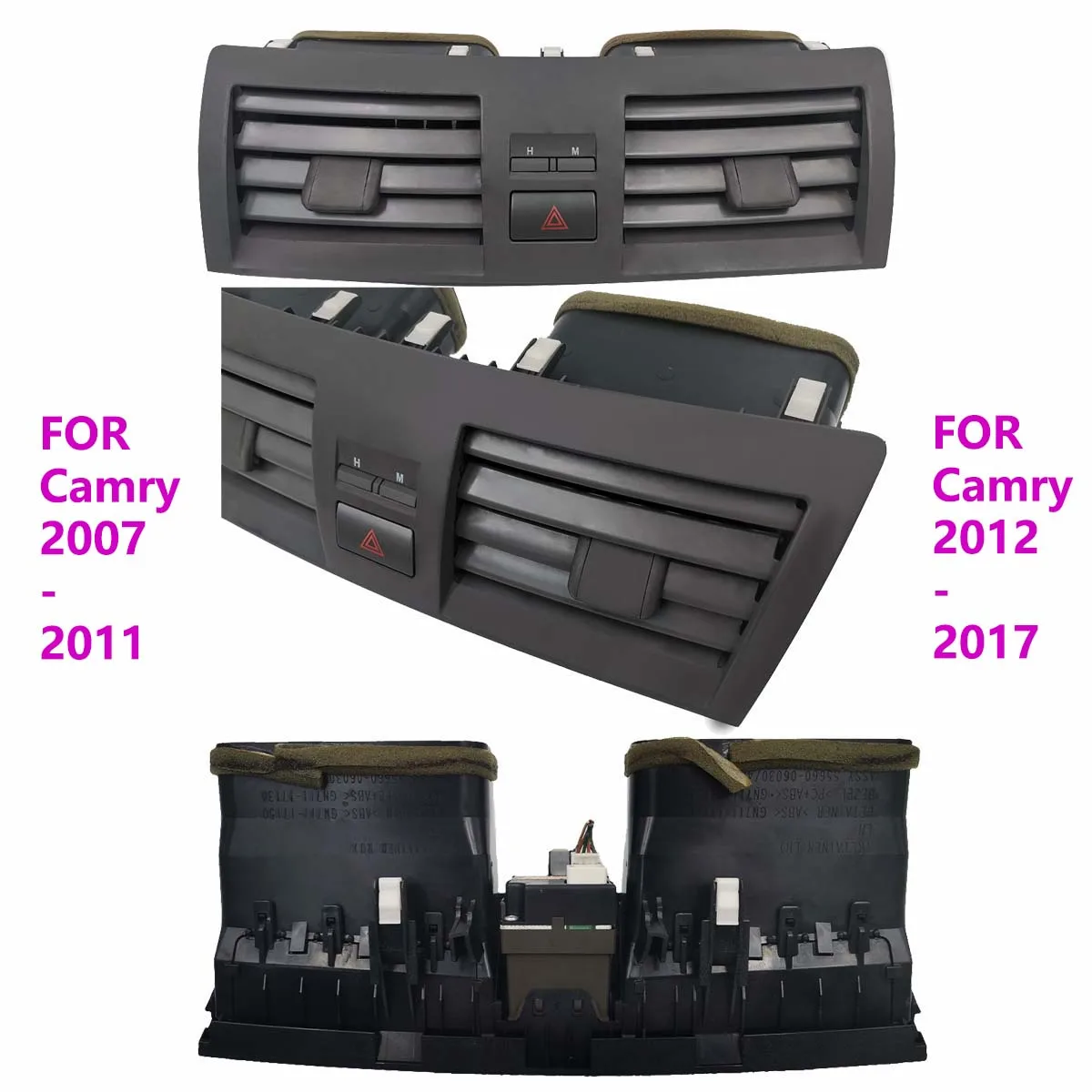 Ruili81 Center For Toyota Camry Dash 2007-2017 A/C Air Conditioning Vents Trim Insert Outlet Panel Grille Accessories vehicles
Ruili81 Center For Toyota Camry Dash 2007-2017 A/C Air Conditioning Vents Trim Insert Outlet Panel Grille Accessories vehicles