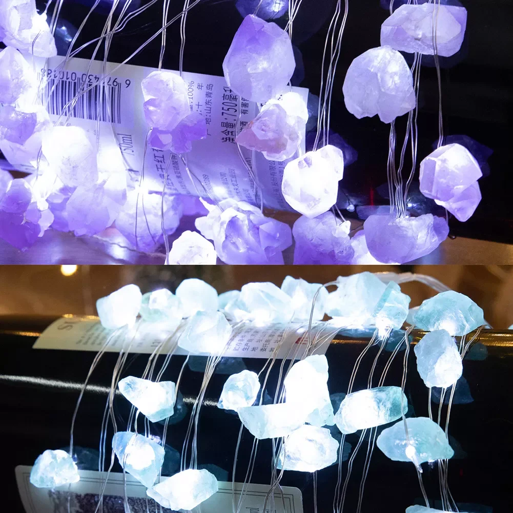 30LED String Lamp USB/Battery Powered Natural Crystal Stones Fairy Lights Garlands Garden Christmas Decoration
30LED String Lamp USB/Battery Powered Natural Crystal Stones Fairy Lights Garlands Garden Christmas Decoration