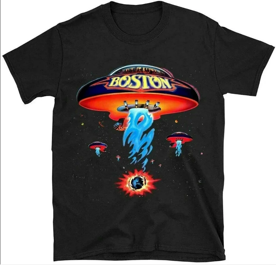 Boston Band T Shirt Classic Spaceship Rock Band Funny Black Cotton Tee Gift Men
Boston Band T Shirt Classic Spaceship Rock Band Funny Black Cotton Tee Gift Men