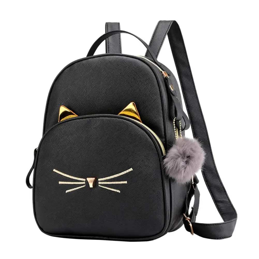 Women's Mini Backpack PU Leather Cute Cartoon Cat School Bags for Teenagers Girls Bagpack Female Travel Small Backpack Handbags
Women's Mini Backpack PU Leather Cute Cartoon Cat School Bags for Teenagers Girls Bagpack Female Travel Small Backpack Handbags