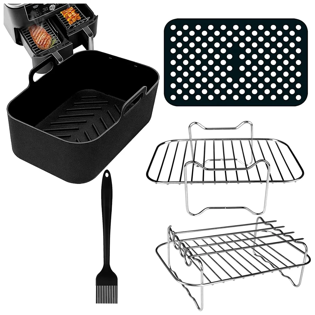 6PCS Double Basket AirFryer Parts for Ninja Foodi AF300UK AF400UK, Tower T17088, Instant Salter Dual Zone Deep 7.6L-9.6L
6PCS Double Basket AirFryer Parts for Ninja Foodi AF300UK AF400UK, Tower T17088, Instant Salter Dual Zone Deep 7.6L-9.6L