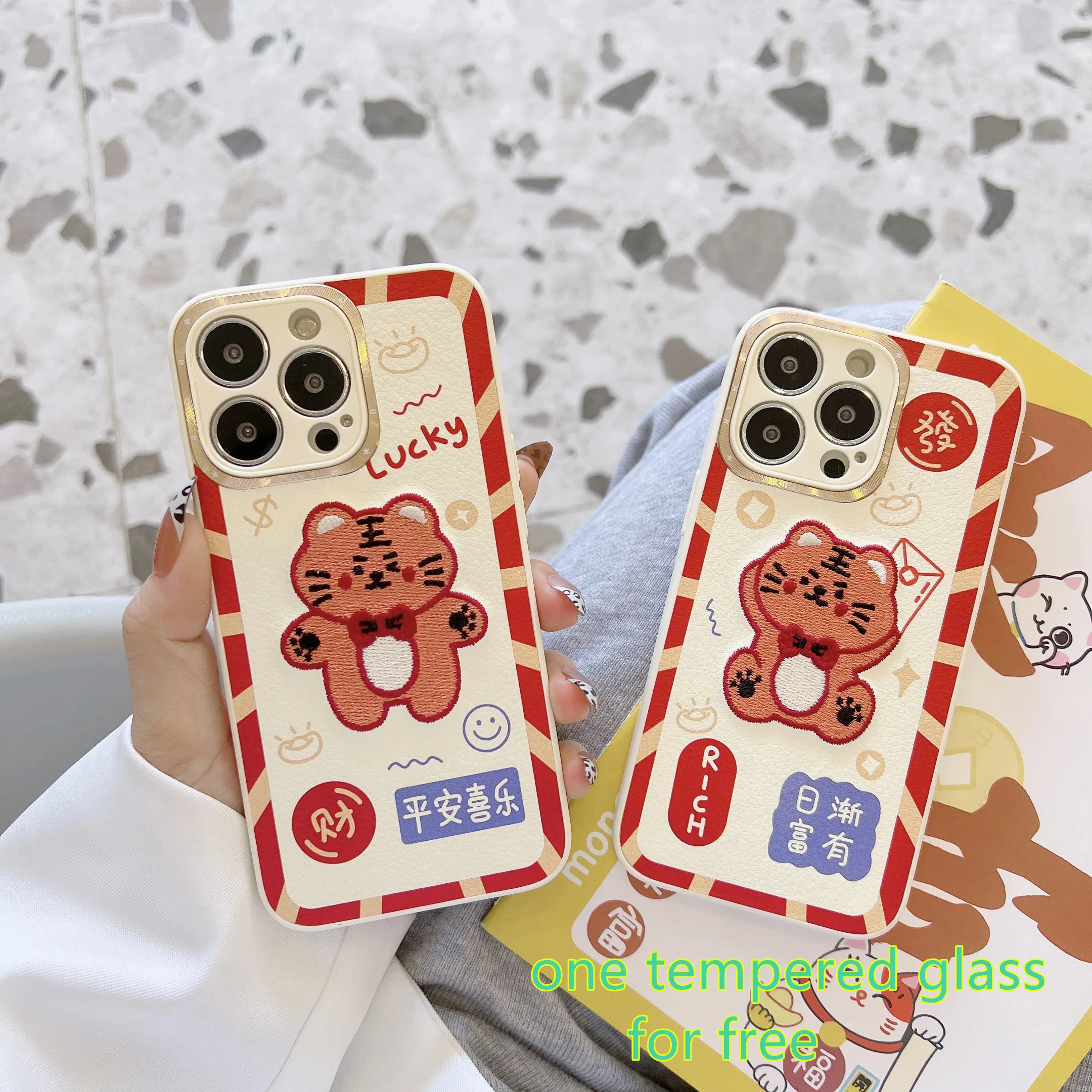 3D Tiger Silicone Case for iPhone 13 Pro Max Chinese New Year Embroider Case for iPhone 12 чехол на айфон 11 Funda iPhone 13
3D Tiger Silicone Case for iPhone 13 Pro Max Chinese New Year Embroider Case for iPhone 12 чехол на айфон 11 Funda iPhone 13