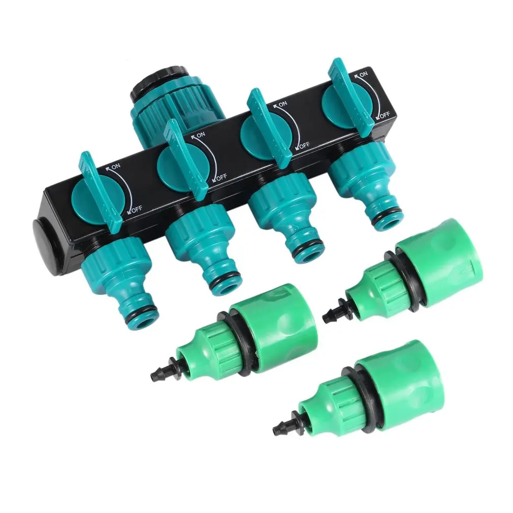 Garden Irrigation 4-way Tap Hose Splitter Garden Drip Manifold Connector Hose Fittings Pipe Connector Irrigation Set Garden tool
Garden Irrigation 4-way Tap Hose Splitter Garden Drip Manifold Connector Hose Fittings Pipe Connector Irrigation Set Garden tool